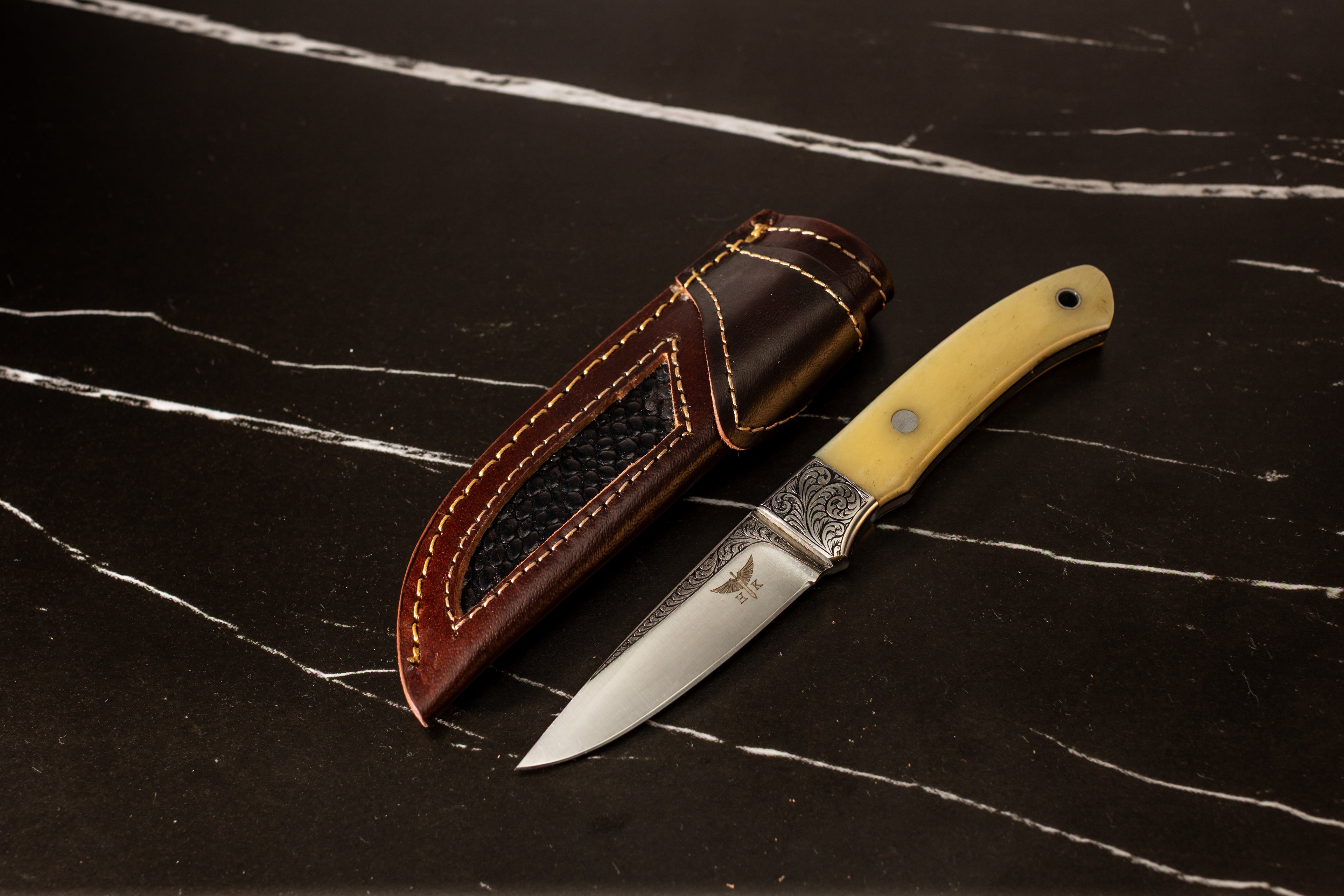 HTK15 - WE4 - Engraved 440C Knife