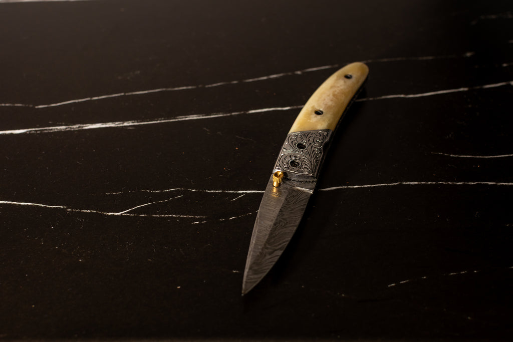 HTK39 - WE3 - Engraved Bone Folder - HomeTown Knives