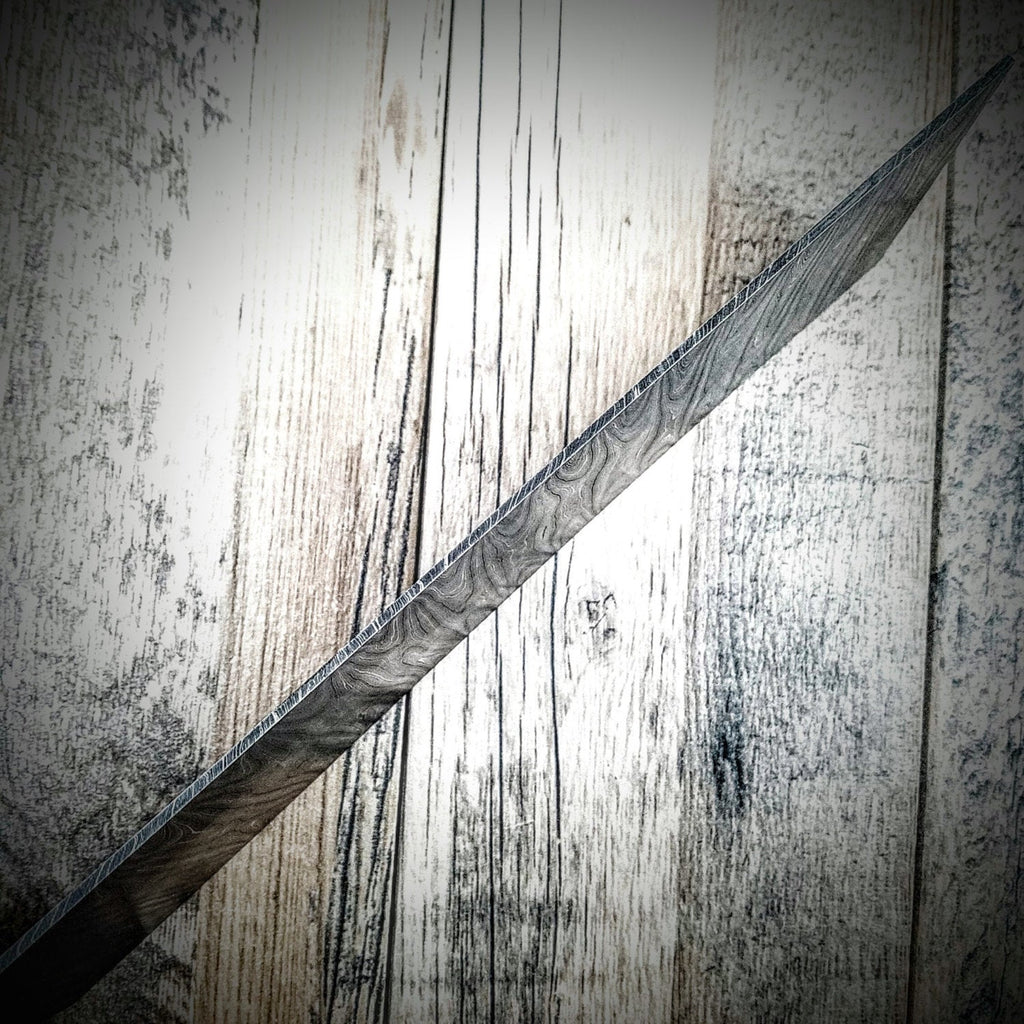 HTS-6 Thin Twist Damascus  Billet / 4" x .11" x 10" / Great quality / Twist Pattern - HomeTown Knives